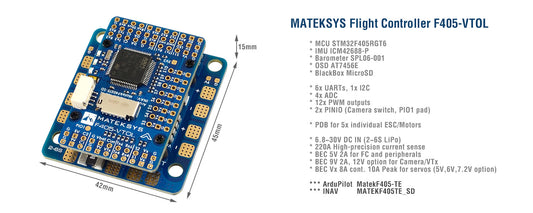 MATEKSYS Flight Controller F405-VTOL